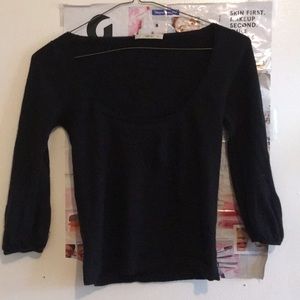 Cashmere Prada scoop neck sweater 🦓